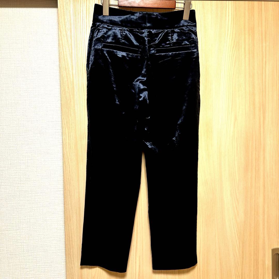 ブルネロクチネリ ベルベットパンツ 36 濃紺 イタリア製