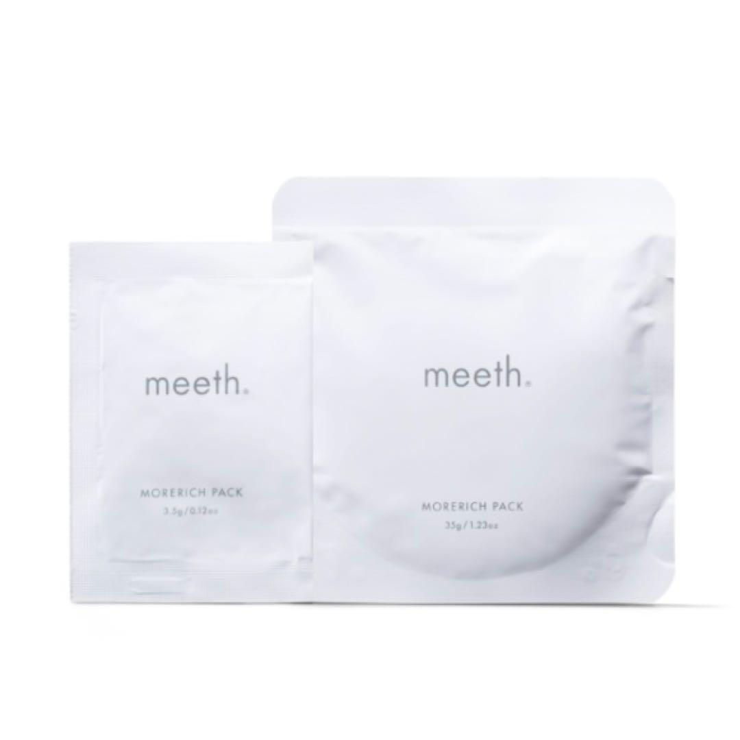 【meeth】モアリッチパック1箱＋コットンフェイスマスク(7枚入り)