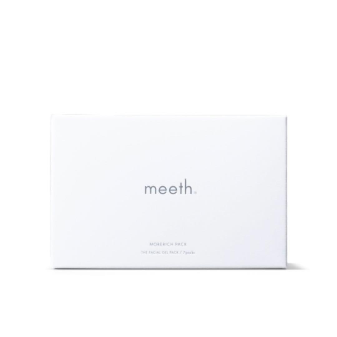 【meeth】モアリッチパック1箱＋コットンフェイスマスク(7枚入り)