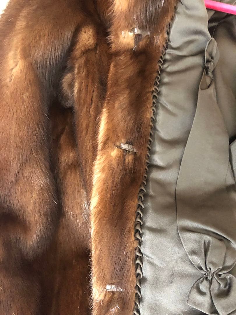 シュウオウ SAGA MINK ブラウン毛皮コート