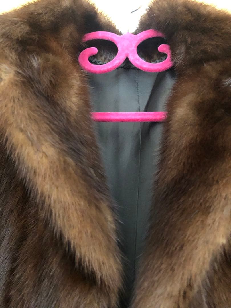 シュウオウ SAGA MINK ブラウン毛皮コート