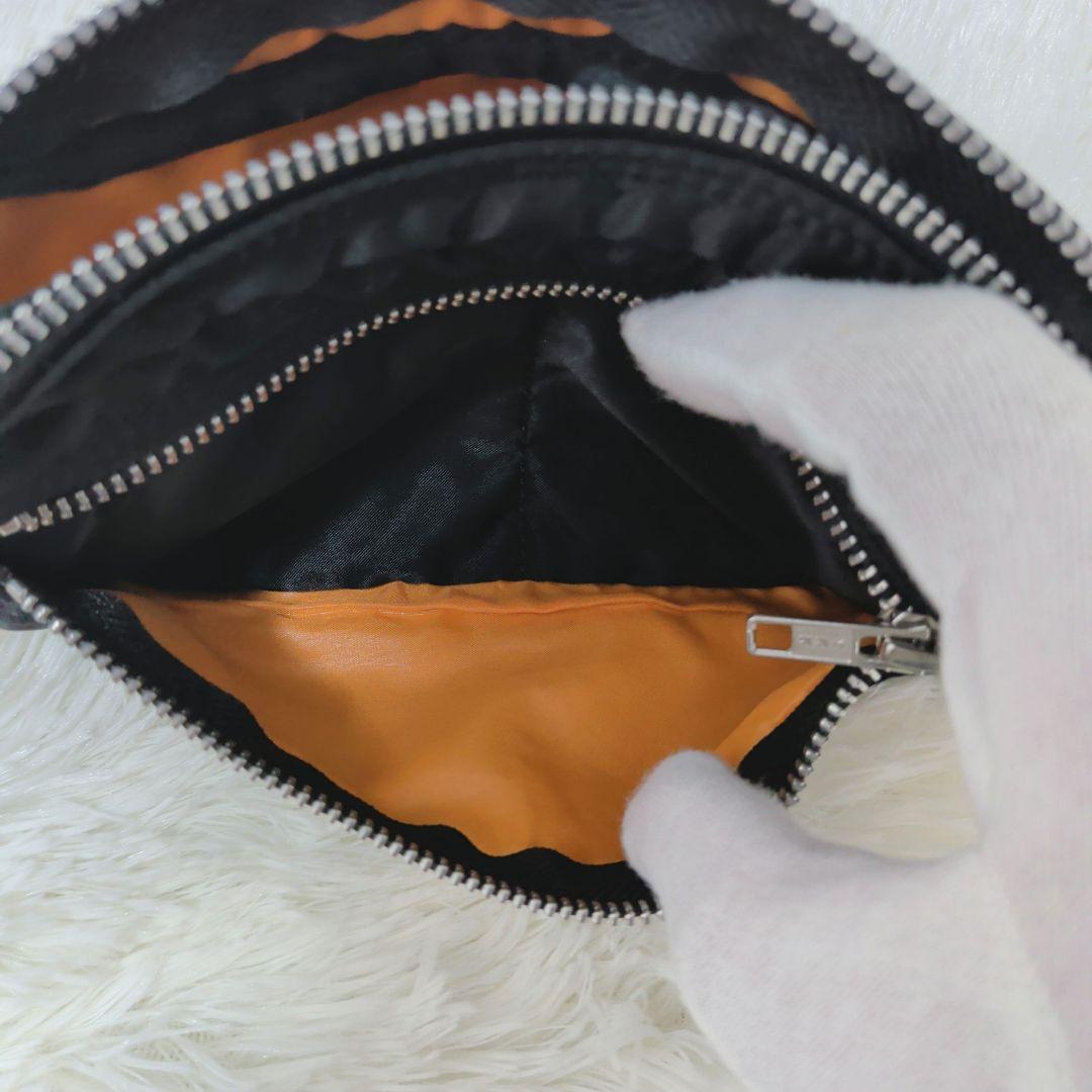 美品✨️　廃盤　PORTER TANKER　ジッパーポーチ　ブラック　ナイロン