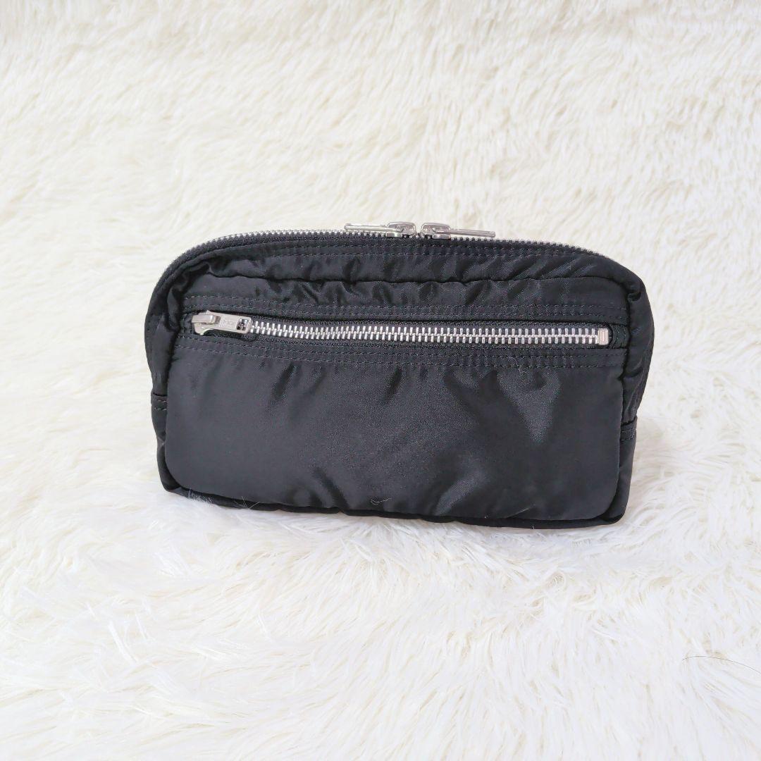 美品✨️　廃盤　PORTER TANKER　ジッパーポーチ　ブラック　ナイロン