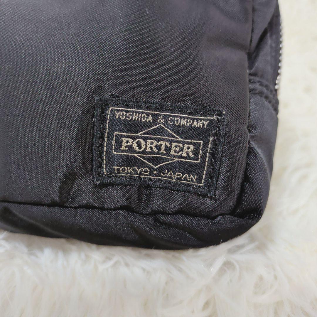 美品✨️　廃盤　PORTER TANKER　ジッパーポーチ　ブラック　ナイロン