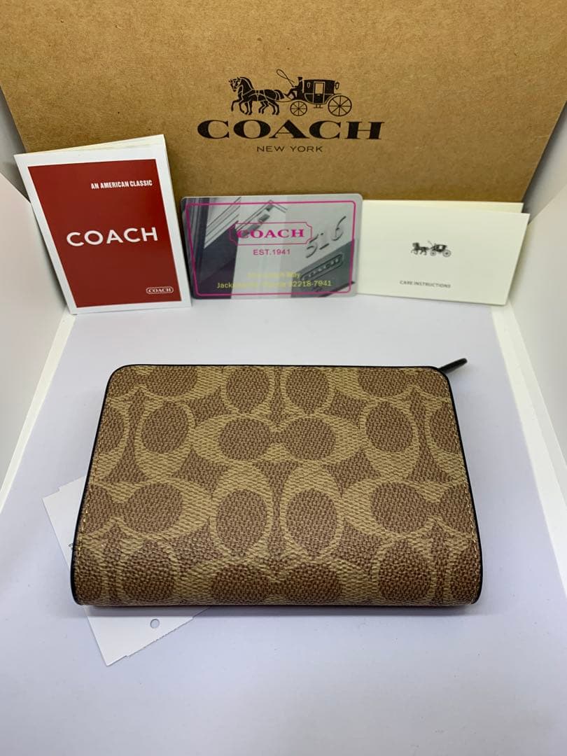 COACH コーチ CW786 二つ折り財布 シグネチャー　キャンバス