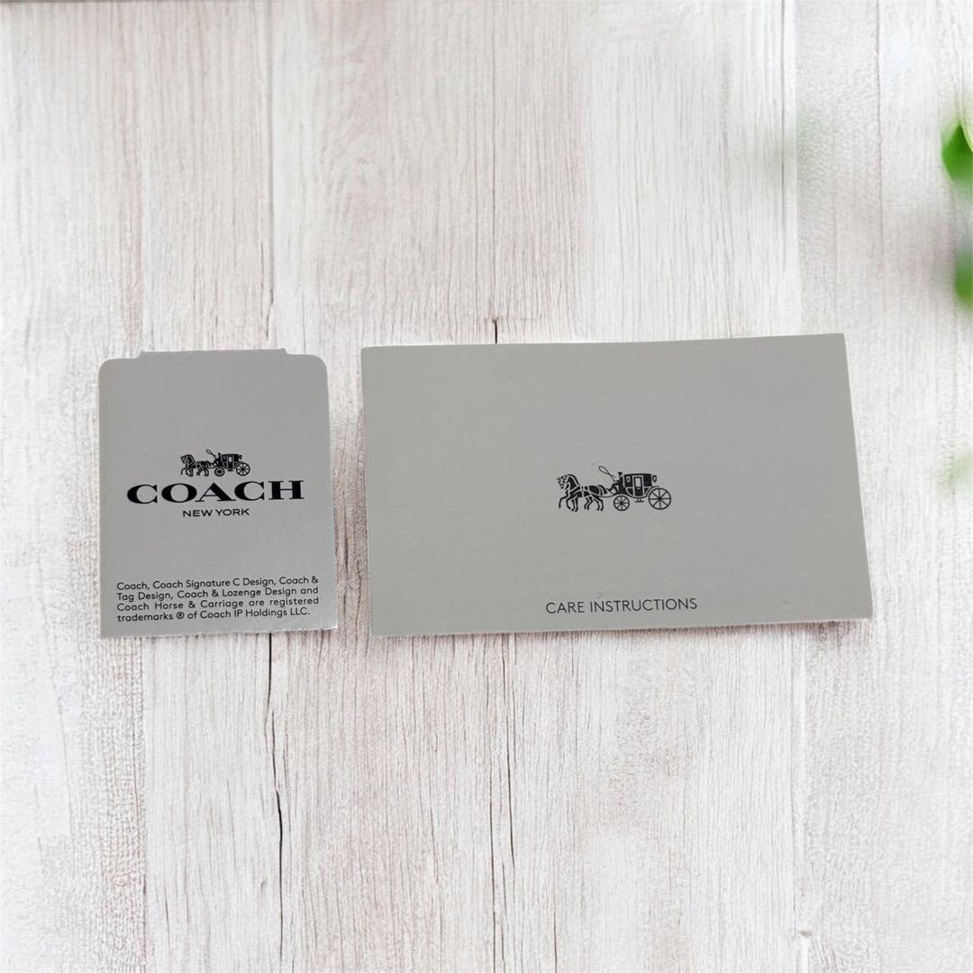 COACH コーチ 二つ折り財布 F74991 黒 美品 コンパクト ID付