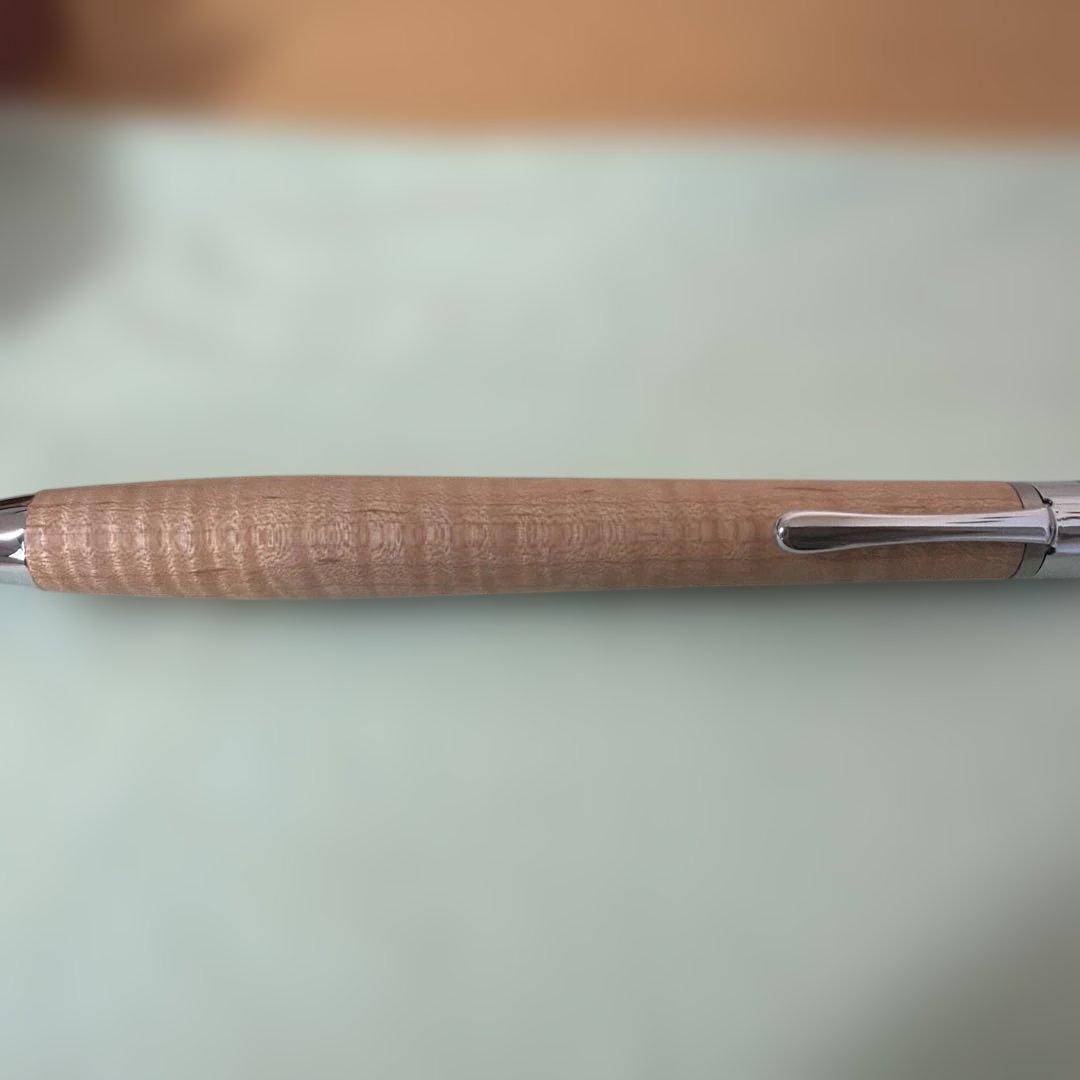 工房楔 シャーペン 楓ちぢみ杢 固定式口金 セット