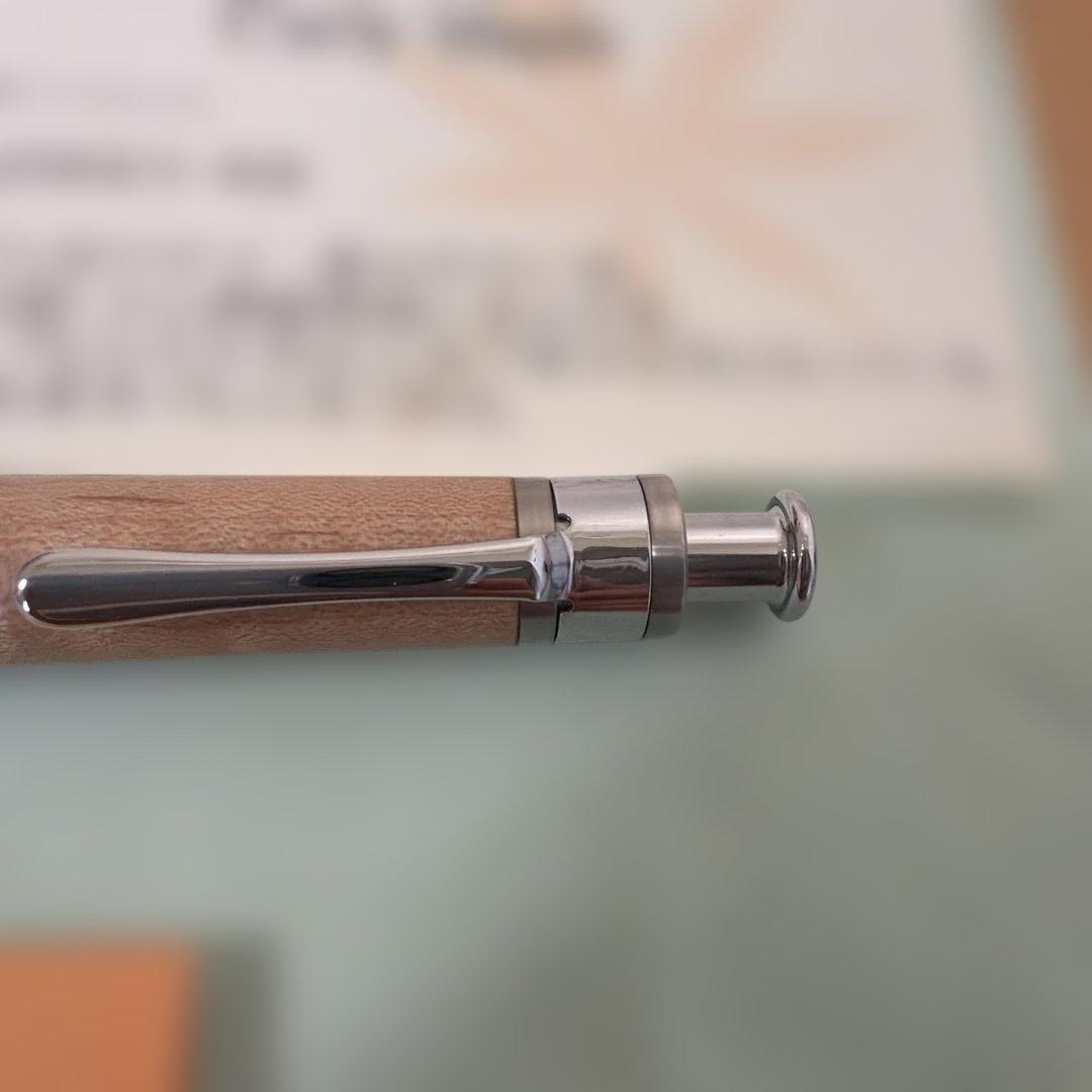 工房楔 シャーペン 楓ちぢみ杢 固定式口金 セット