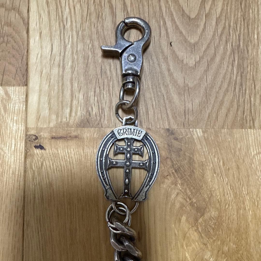 CRIMlE クライミー　シルバー ウォレットチェーン クロスモチーフ