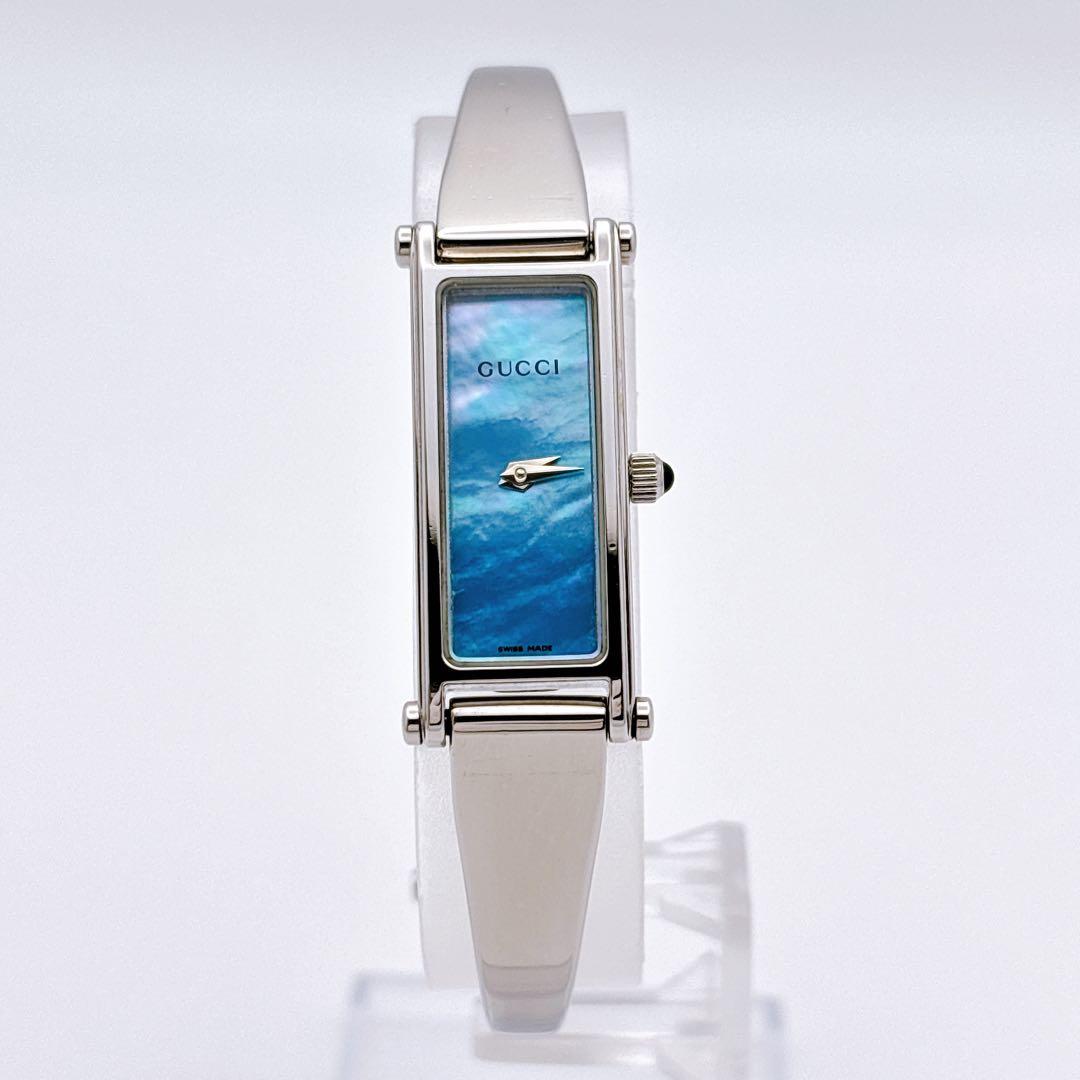 【希少・電池新品・付属品】GUCCI 1500L ブルーシェル レディース