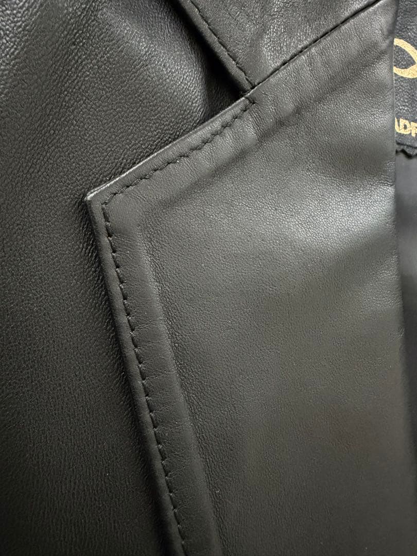 Lepanto レパント 羊革 シープスキン レザージャケット サイズXL 黒色