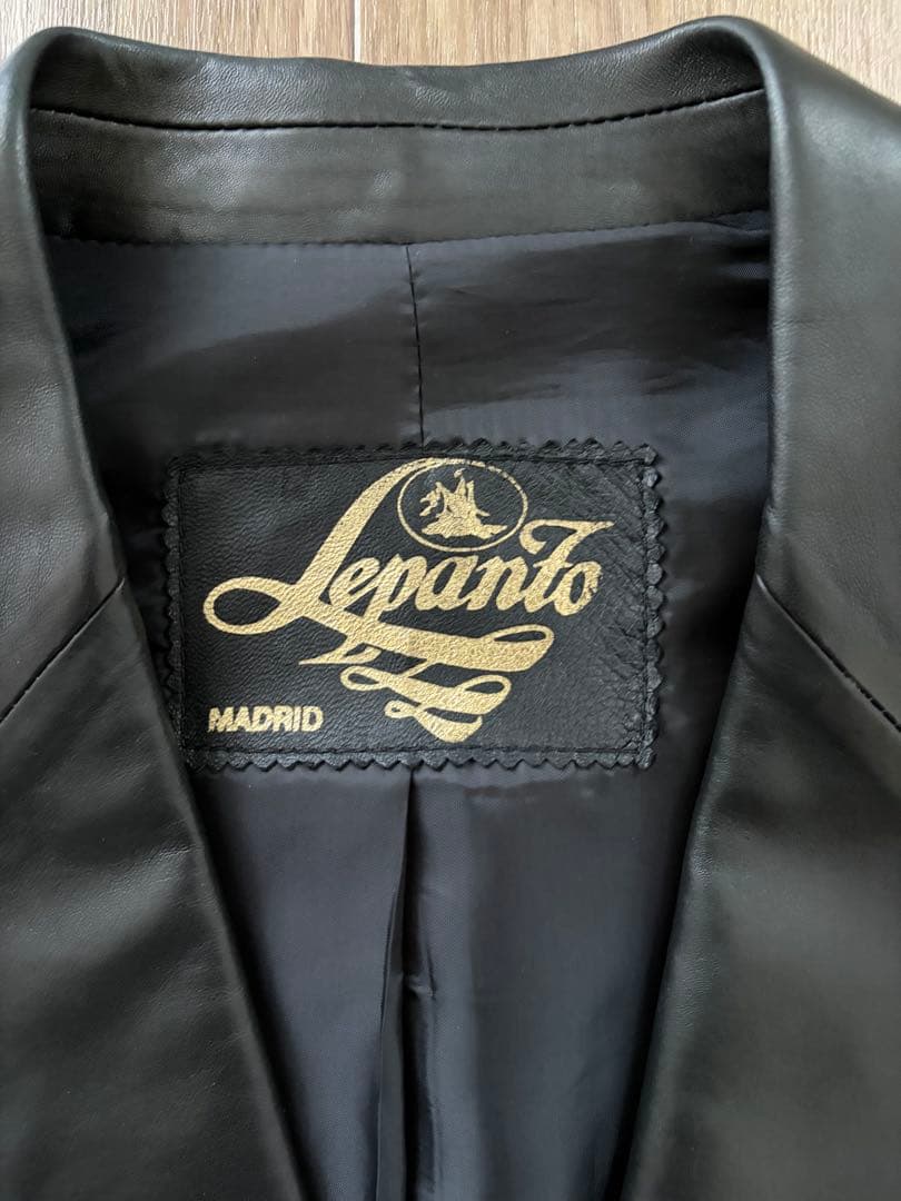 Lepanto レパント 羊革 シープスキン レザージャケット サイズXL 黒色