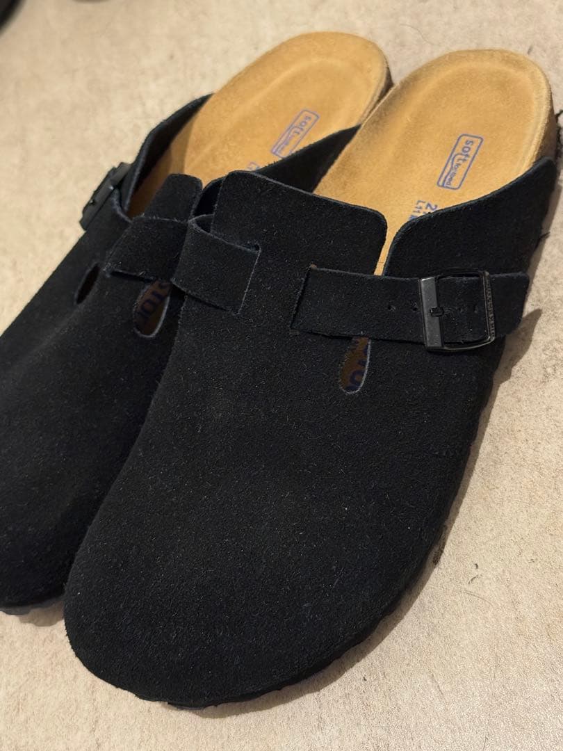 BIRKENSTOCK BOSTON ブラック ボストン 42 ナロー