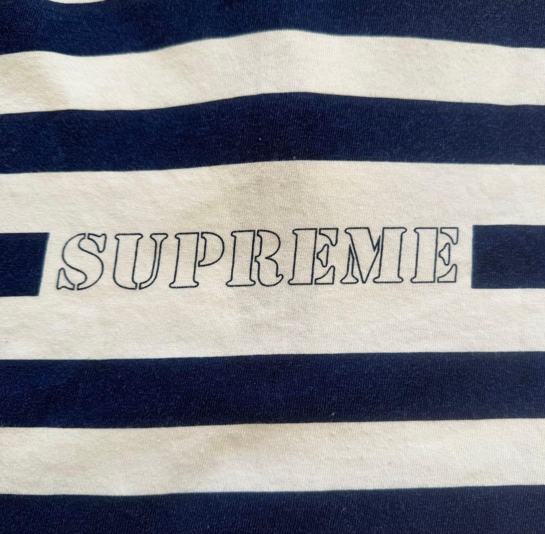 K*.様 Supreme × STONE  1/4 ZIP ボーダー