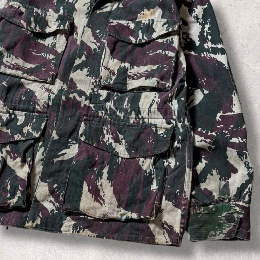 ポルトガル軍リザードカモ迷彩フィールドジャケットミリタリーカモフラ短丈軍モノ古着