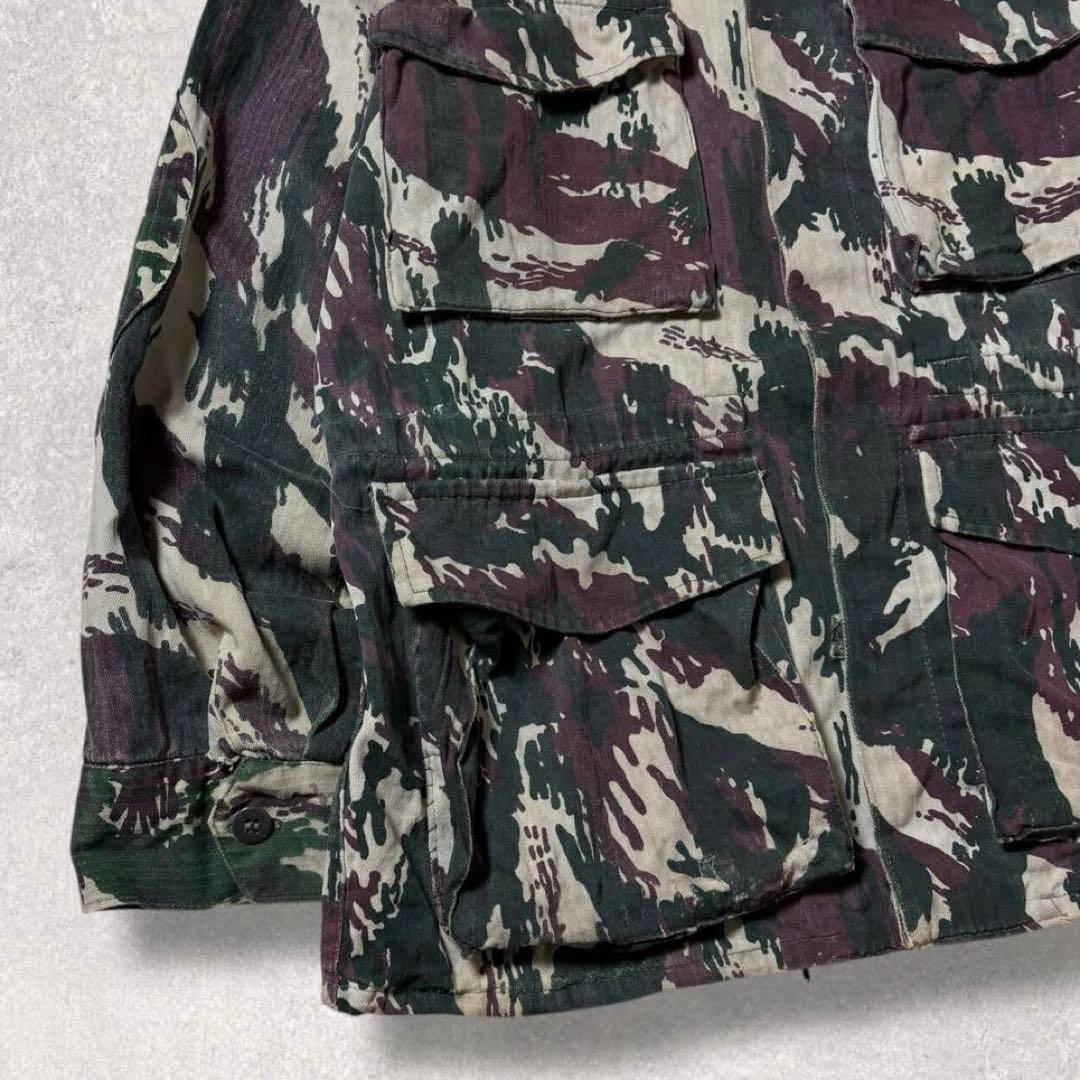 ポルトガル軍リザードカモ迷彩フィールドジャケットミリタリーカモフラ短丈軍モノ古着