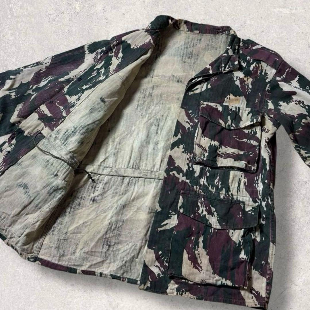 ポルトガル軍リザードカモ迷彩フィールドジャケットミリタリーカモフラ短丈軍モノ古着