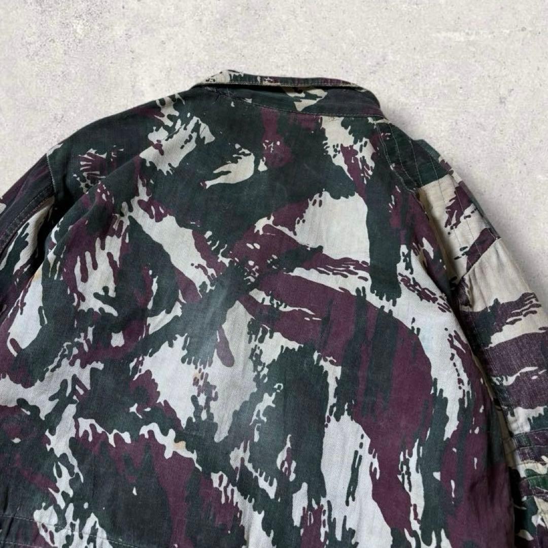 ポルトガル軍リザードカモ迷彩フィールドジャケットミリタリーカモフラ短丈軍モノ古着