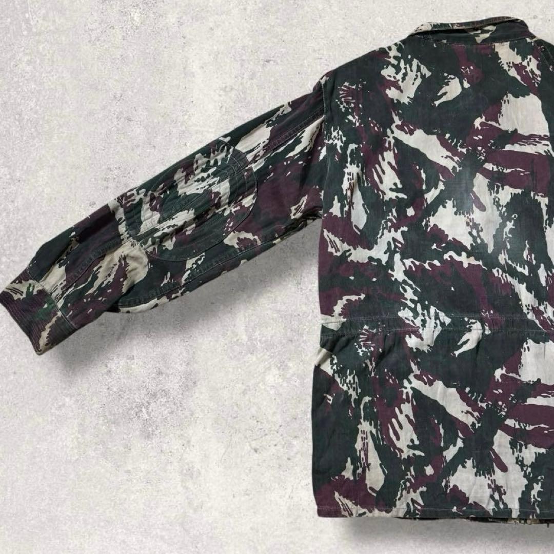 ポルトガル軍リザードカモ迷彩フィールドジャケットミリタリーカモフラ短丈軍モノ古着