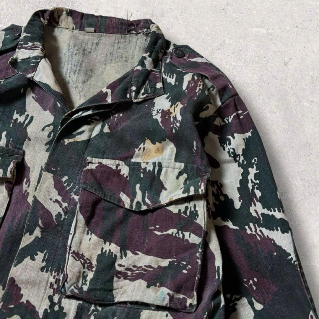 ポルトガル軍リザードカモ迷彩フィールドジャケットミリタリーカモフラ短丈軍モノ古着