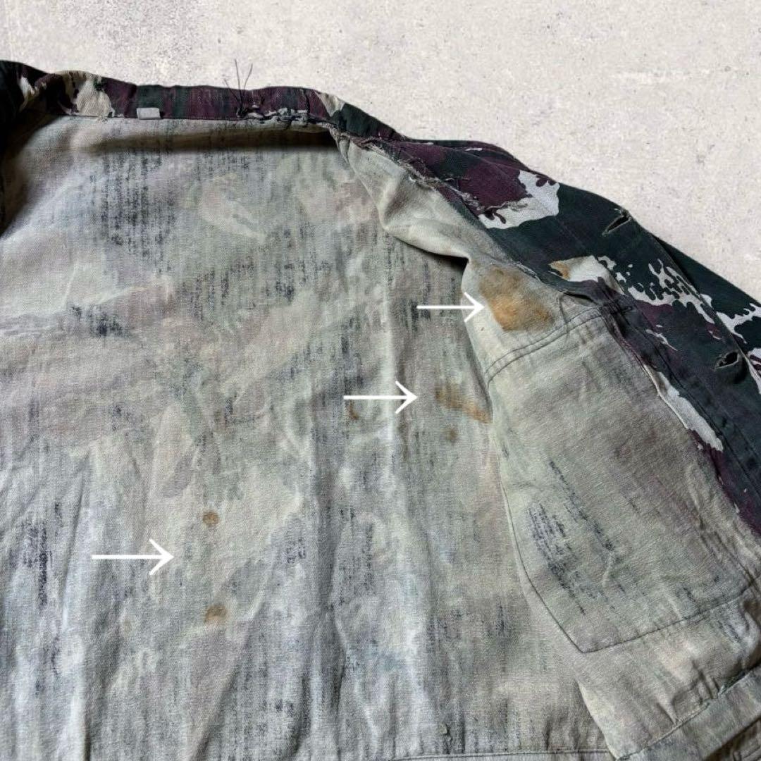 ポルトガル軍リザードカモ迷彩フィールドジャケットミリタリーカモフラ短丈軍モノ古着