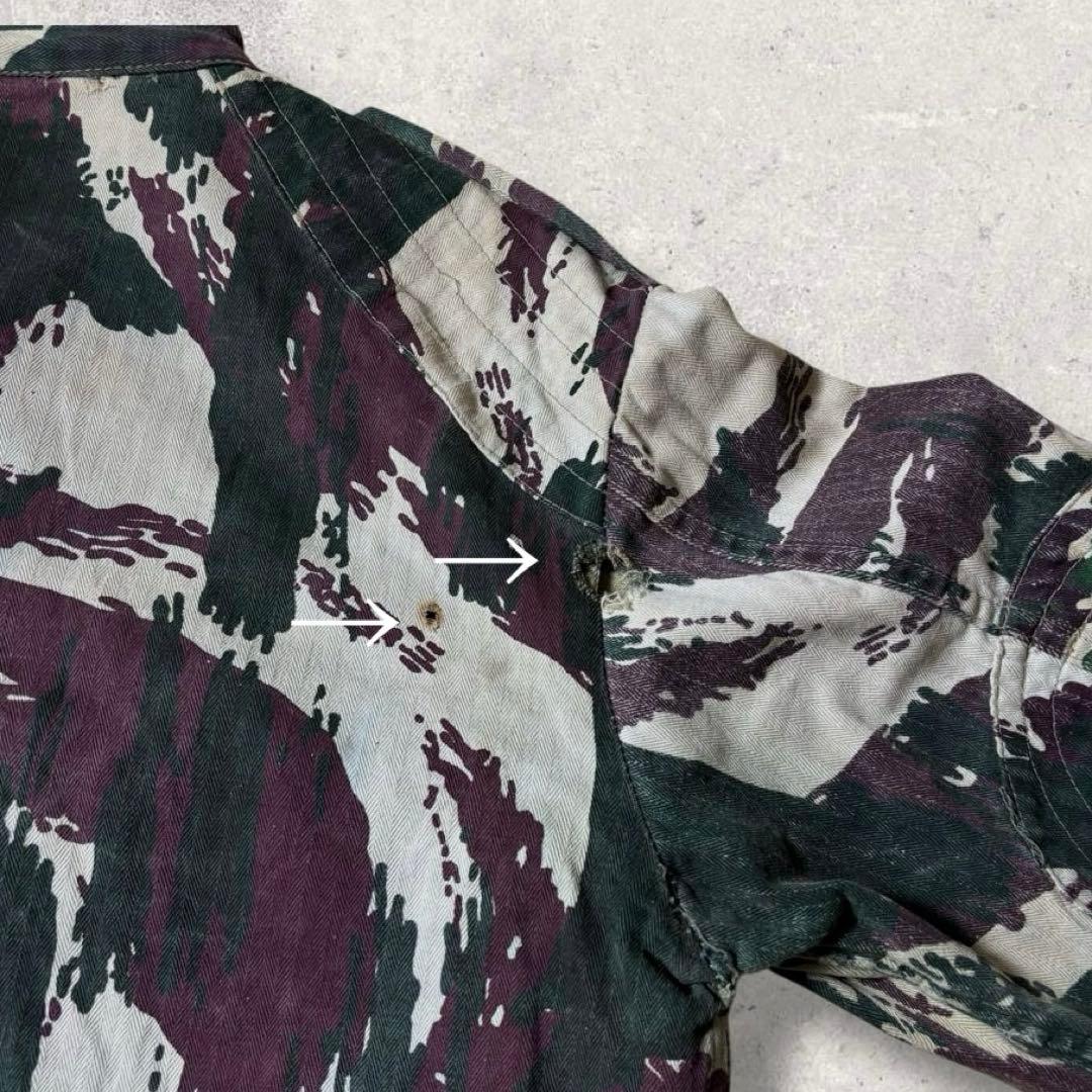 ポルトガル軍リザードカモ迷彩フィールドジャケットミリタリーカモフラ短丈軍モノ古着