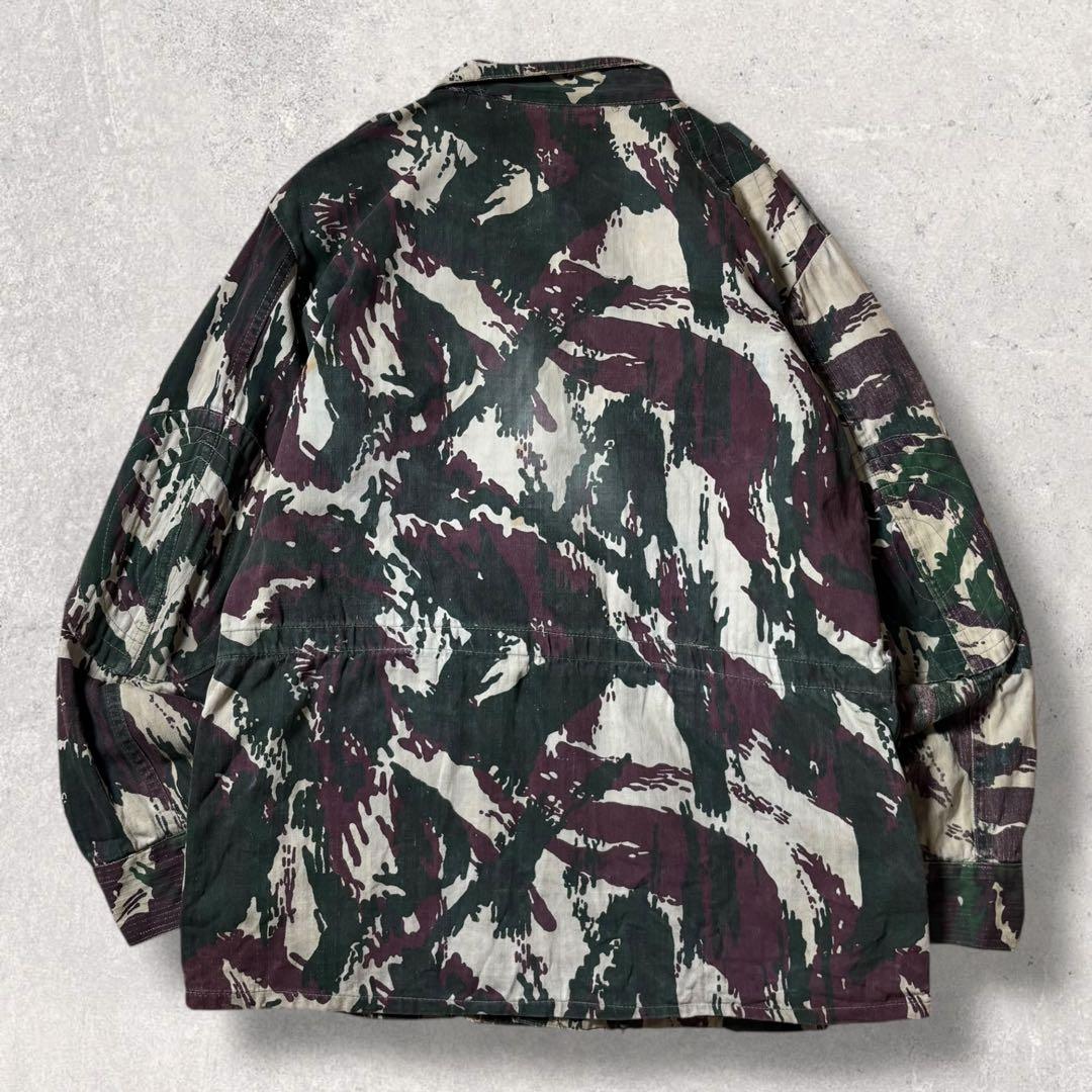 ポルトガル軍リザードカモ迷彩フィールドジャケットミリタリーカモフラ短丈軍モノ古着