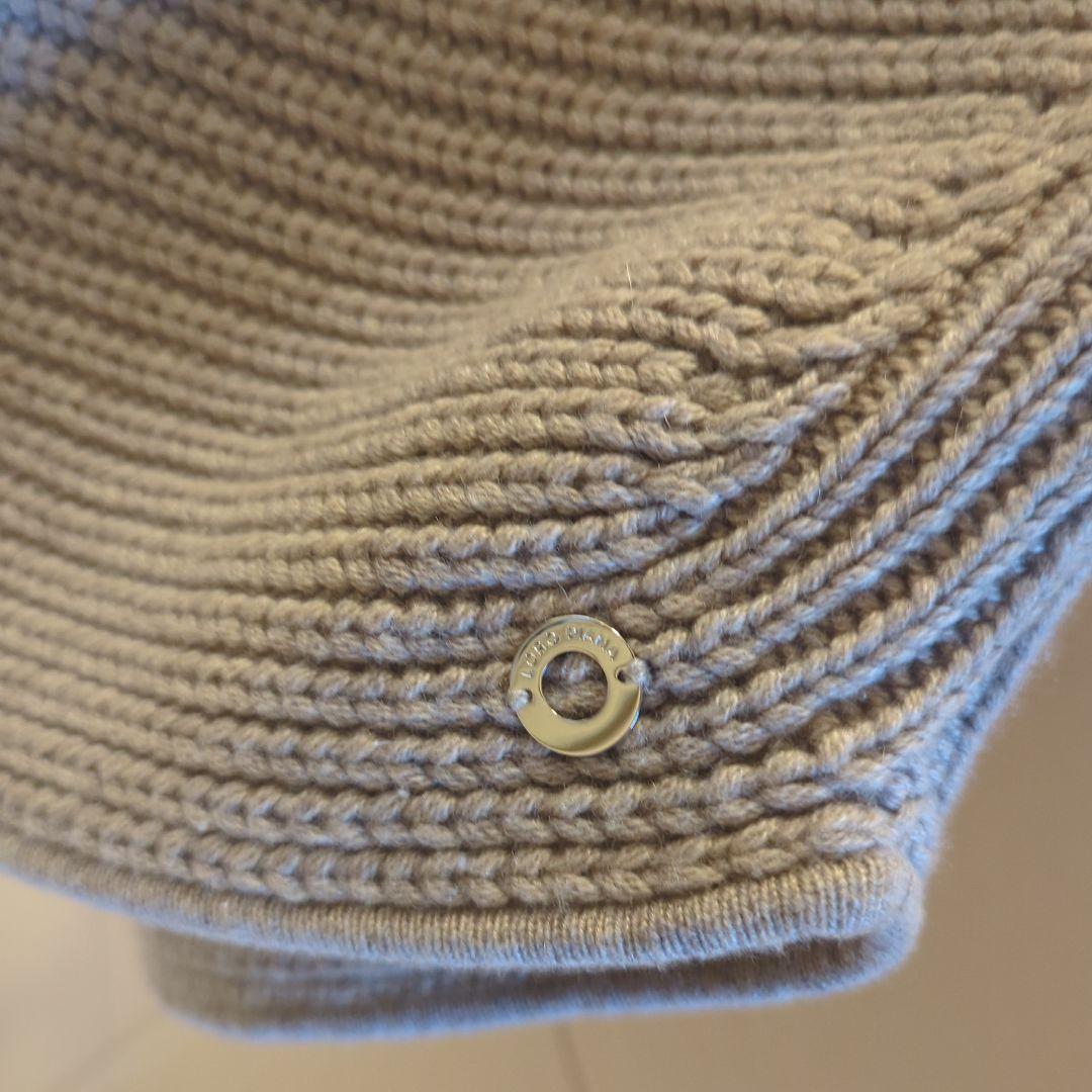 25日まで出品！ほぼ未使用品【LOROPIANA】ベビーカシミヤ ニットポンチョ