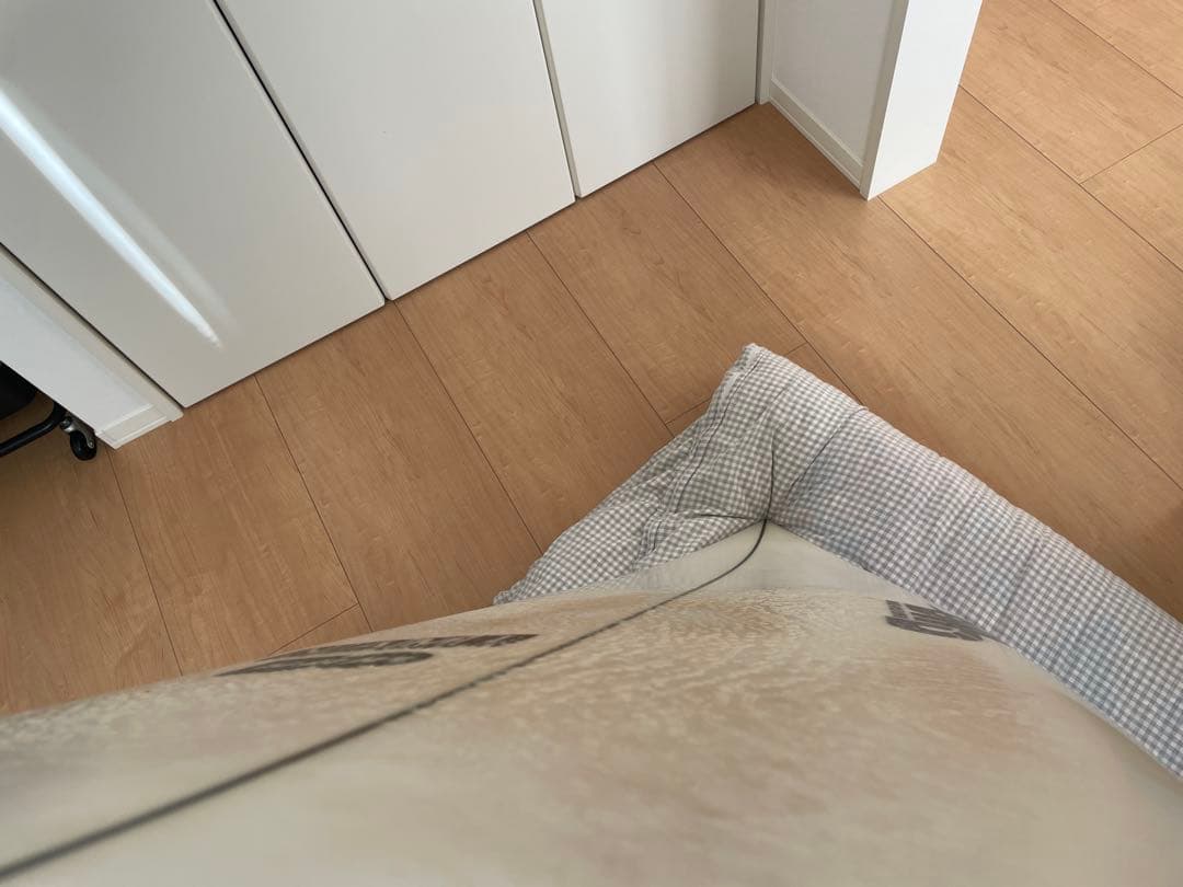 【カバー付】DHD DX1 ショートボード ホワイト/グリーン