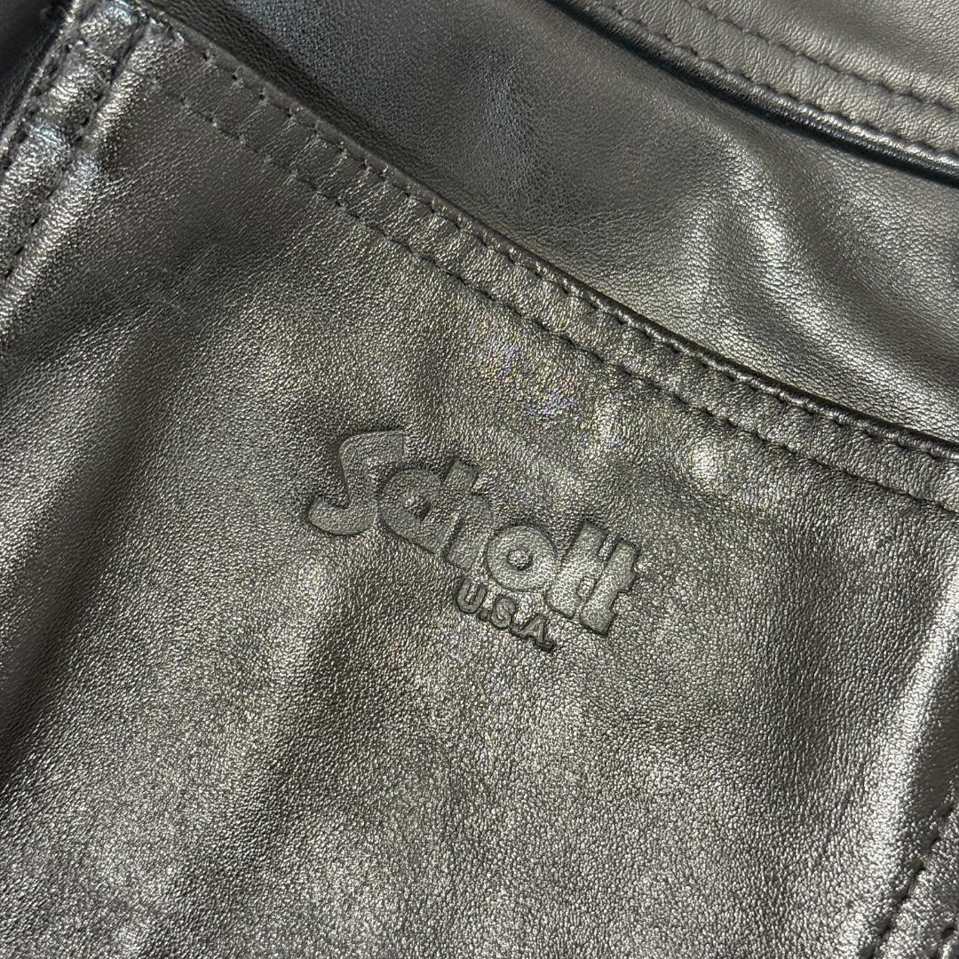 Takupoko様604✨ブーツカット Schott レザーパンツ ライダース