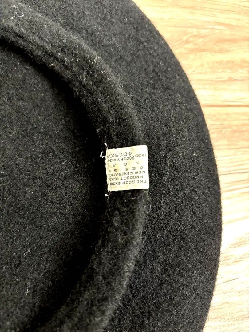 [GOOD ENOUGH] [KANGOL] 黒 ベレー帽