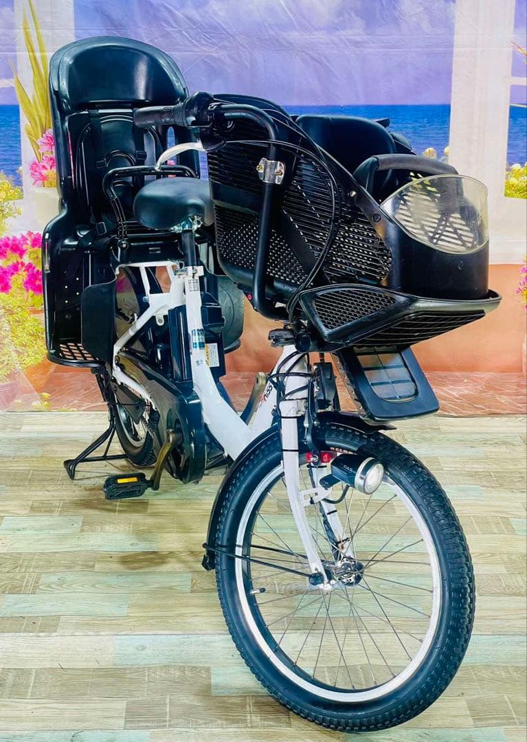 パスキス12AH⭐️人気モデル！ヤマハ子供乗せ電動アシスト自転車Y3280