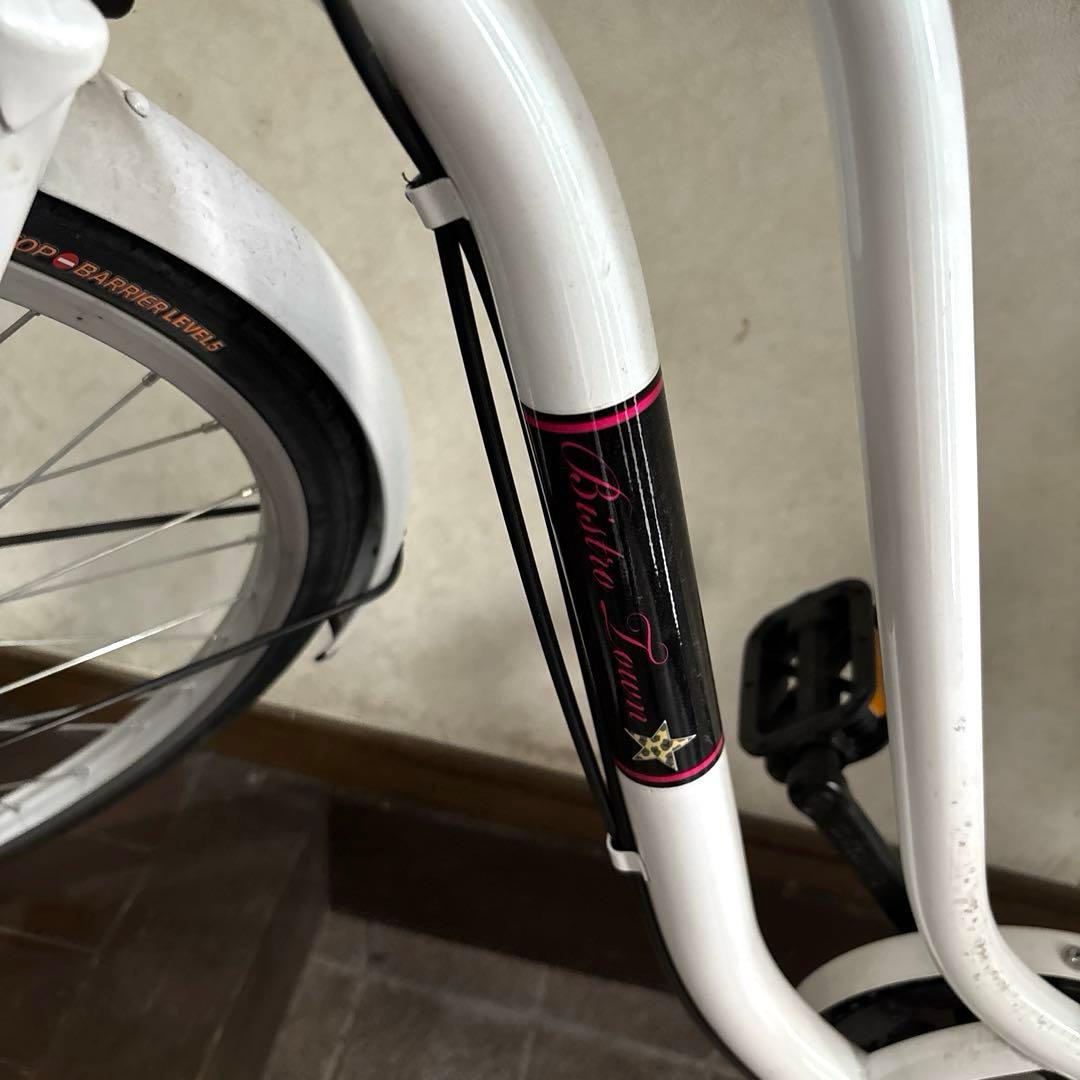 【美品】※直接引き取り 自転車 ママチャリ 前後カゴ付き ミラー付き