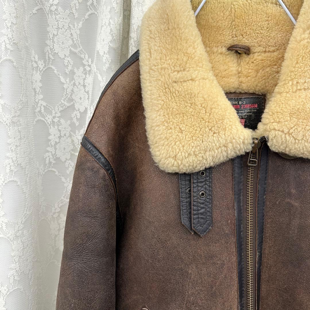 【WIND ARMOR】 B-3 ムートンボンバージャケット フライトジャケット