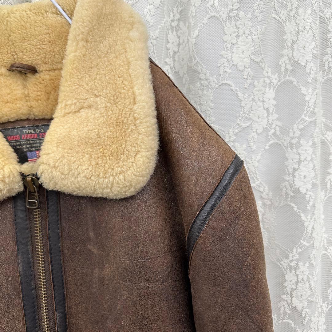 【WIND ARMOR】 B-3 ムートンボンバージャケット フライトジャケット