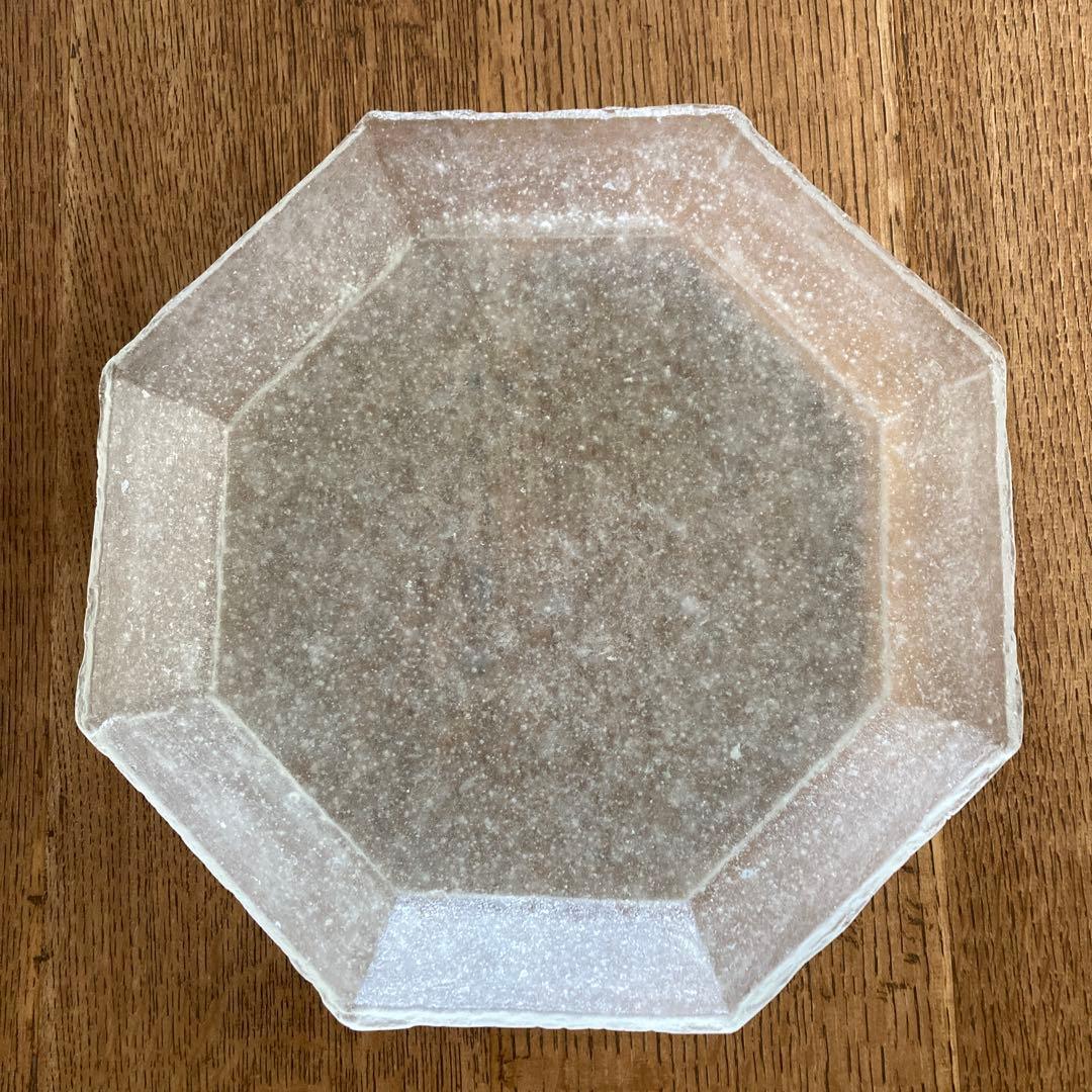森谷和輝　ガラス　八角皿