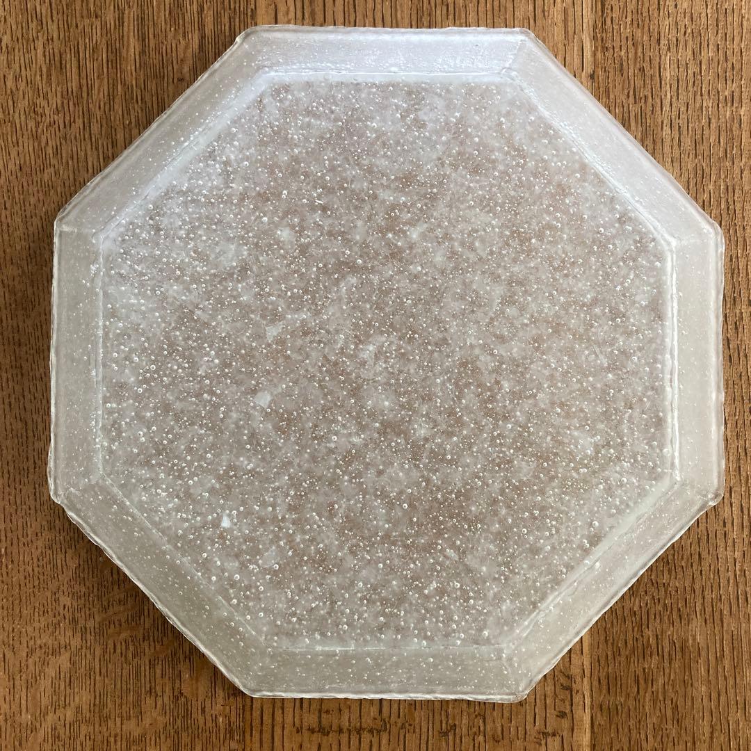 森谷和輝　ガラス　八角皿