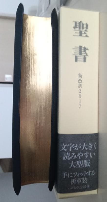 【美品・革製カバー付】NBK-10　大型版革装　聖書 新改訳 2017 革装
