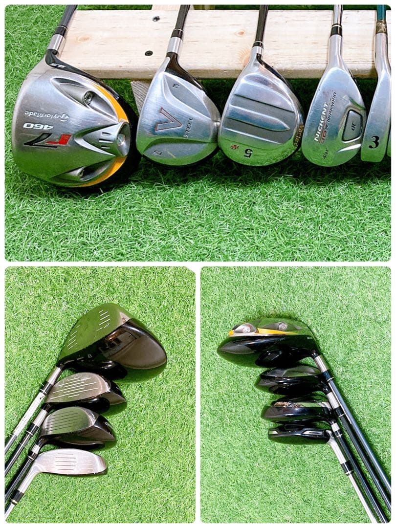 N10.テーラーメイド　初心者オススメ　ゴルフクラブ　メンズセット　右利き15本