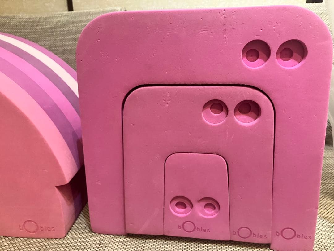 ボーネルンド bobles ボブルス ぞう アリクイ 2点セット ピンク×紫
