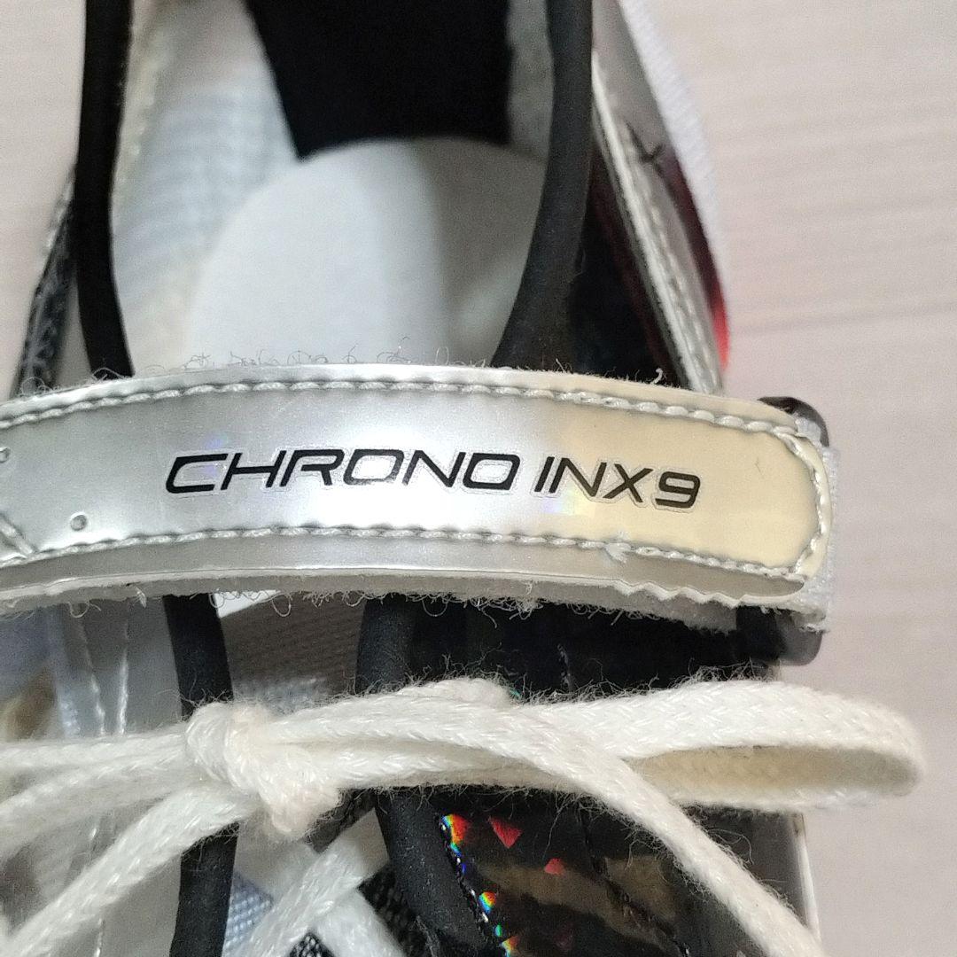 新品 ミズノ クロノインクス9 陸上短距離スパイク 27.5 黒銀 Mizuno