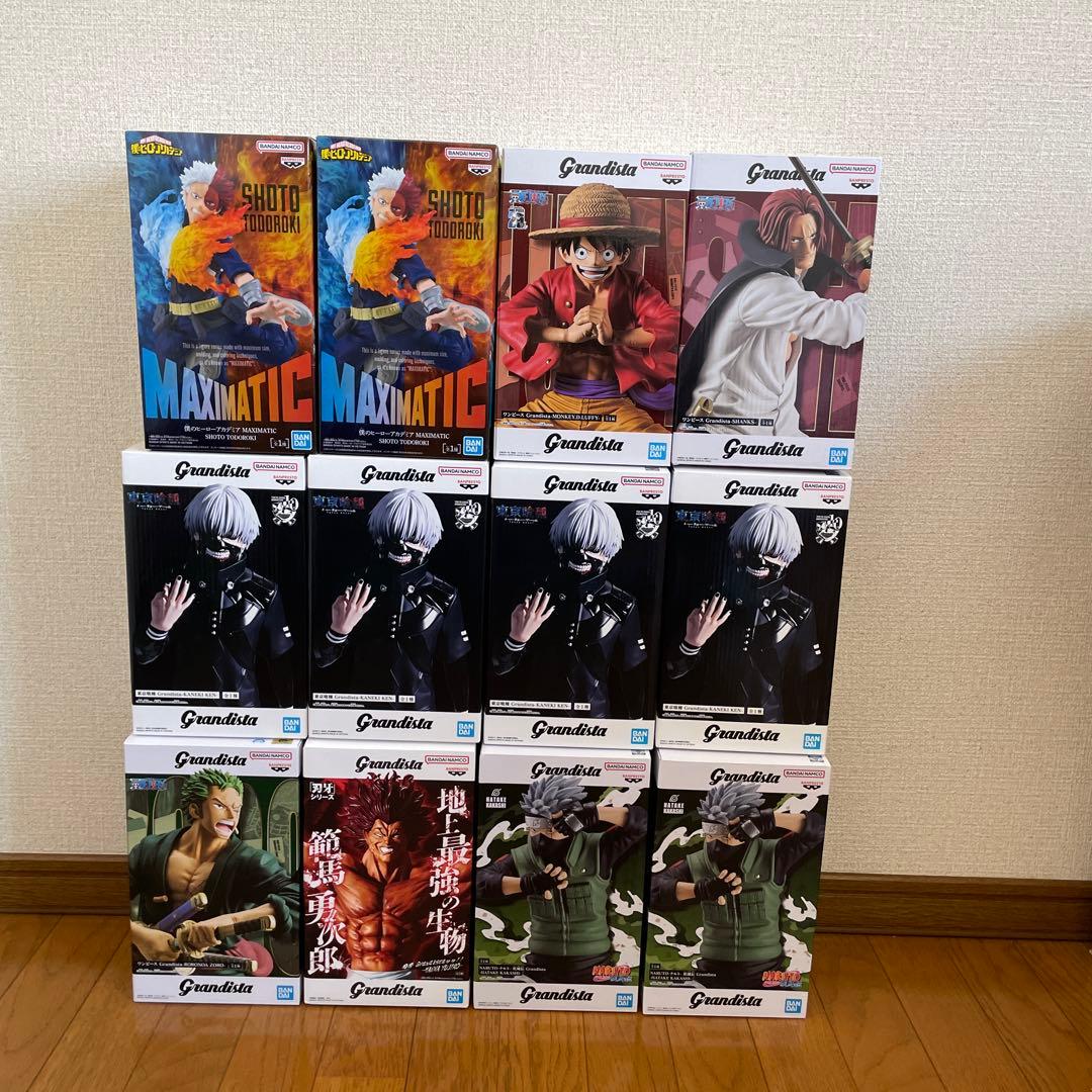 ④ゾロ　カカシ　金木研　ルフィシャンクス　轟焦凍　フィギュア　grandista