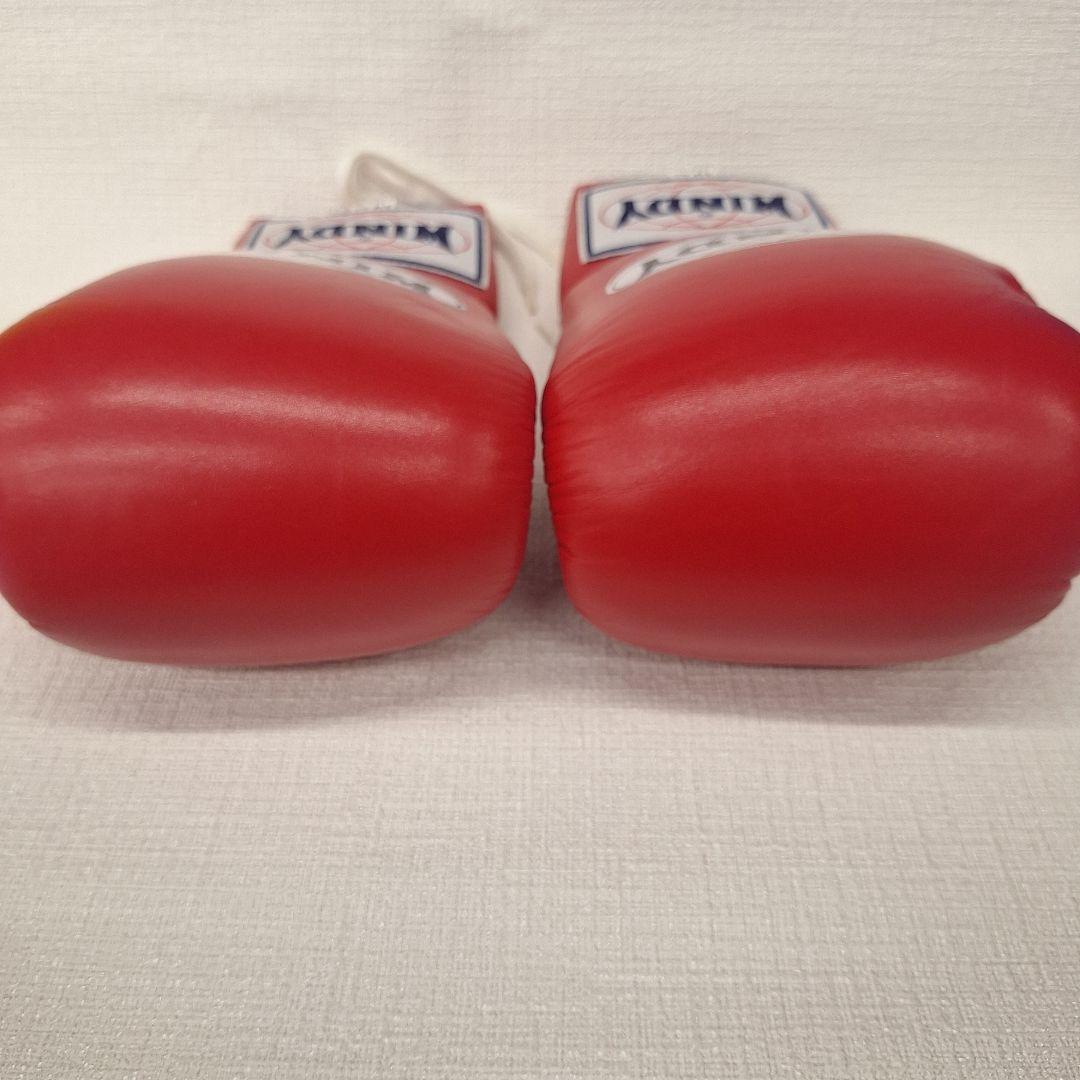 WINDY ボクシンググローブ 10 oz 赤 紐タイプ