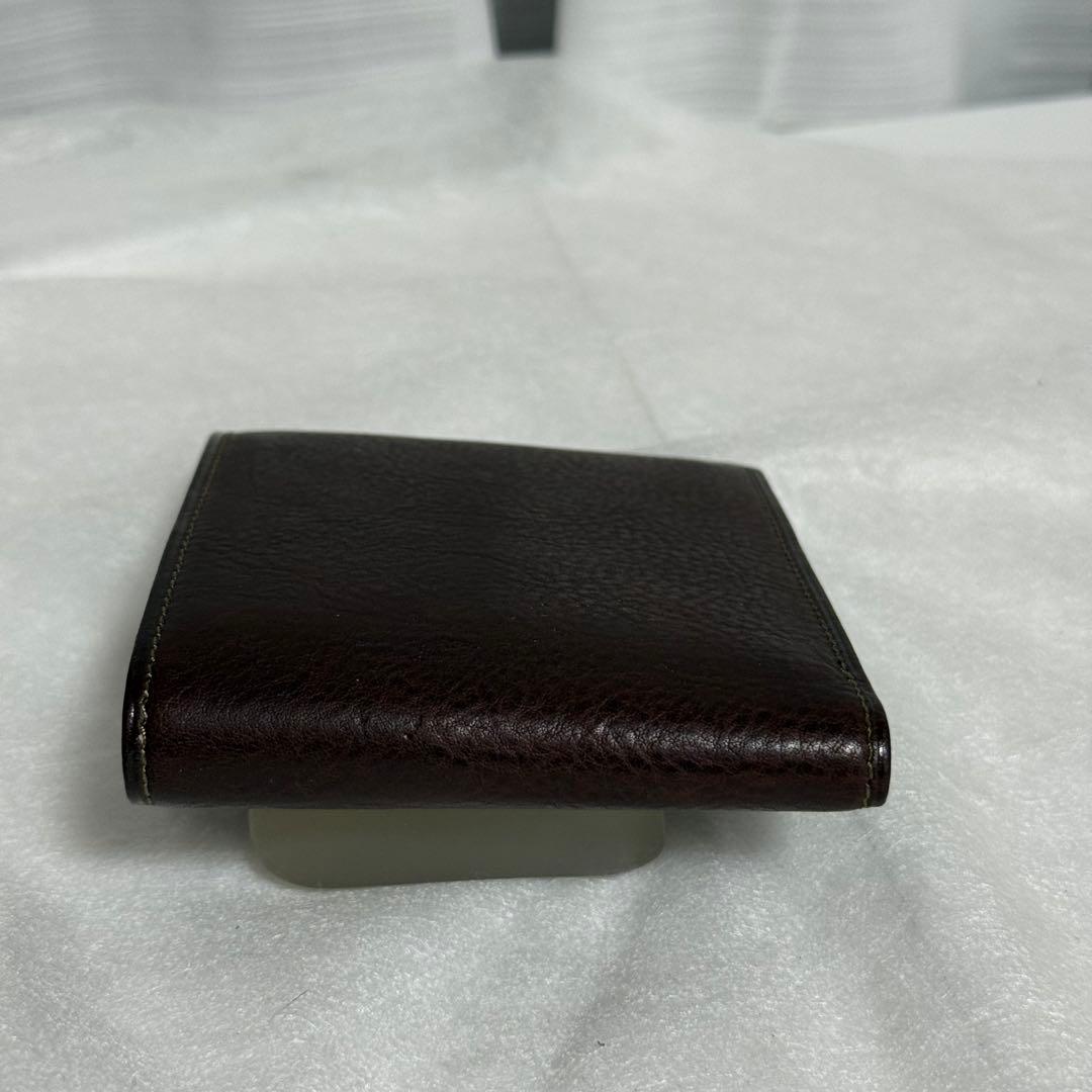 ⭐️極美品⭐️ココマイスター　二つ折り財布　ダークブラウン　メンズ　レザー