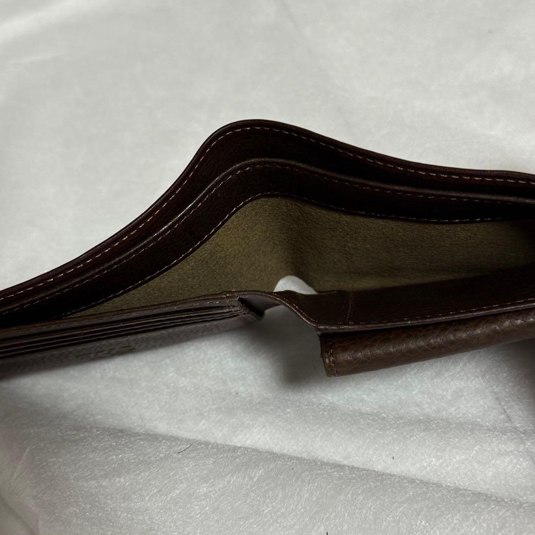⭐️極美品⭐️ココマイスター　二つ折り財布　ダークブラウン　メンズ　レザー