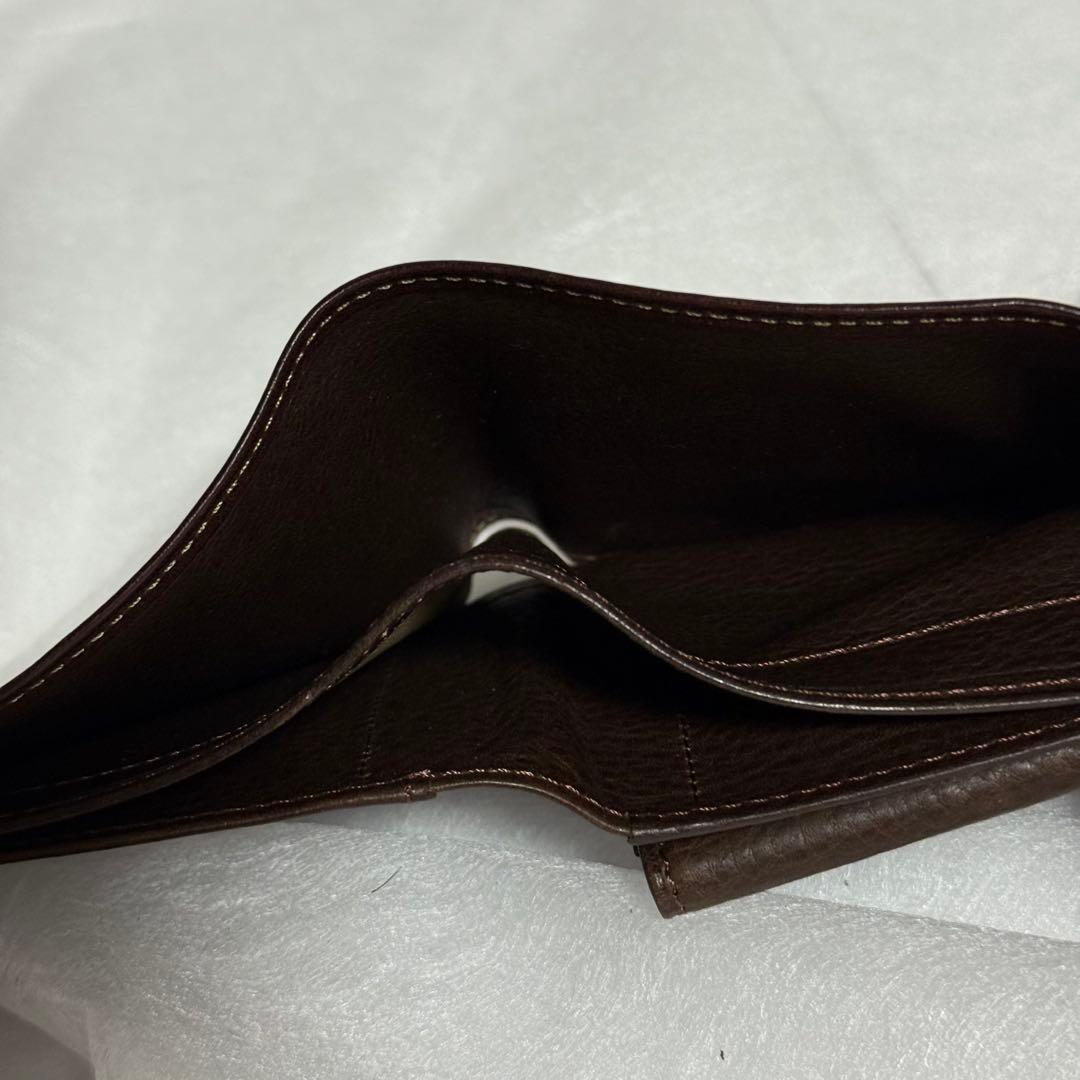 ⭐️極美品⭐️ココマイスター　二つ折り財布　ダークブラウン　メンズ　レザー