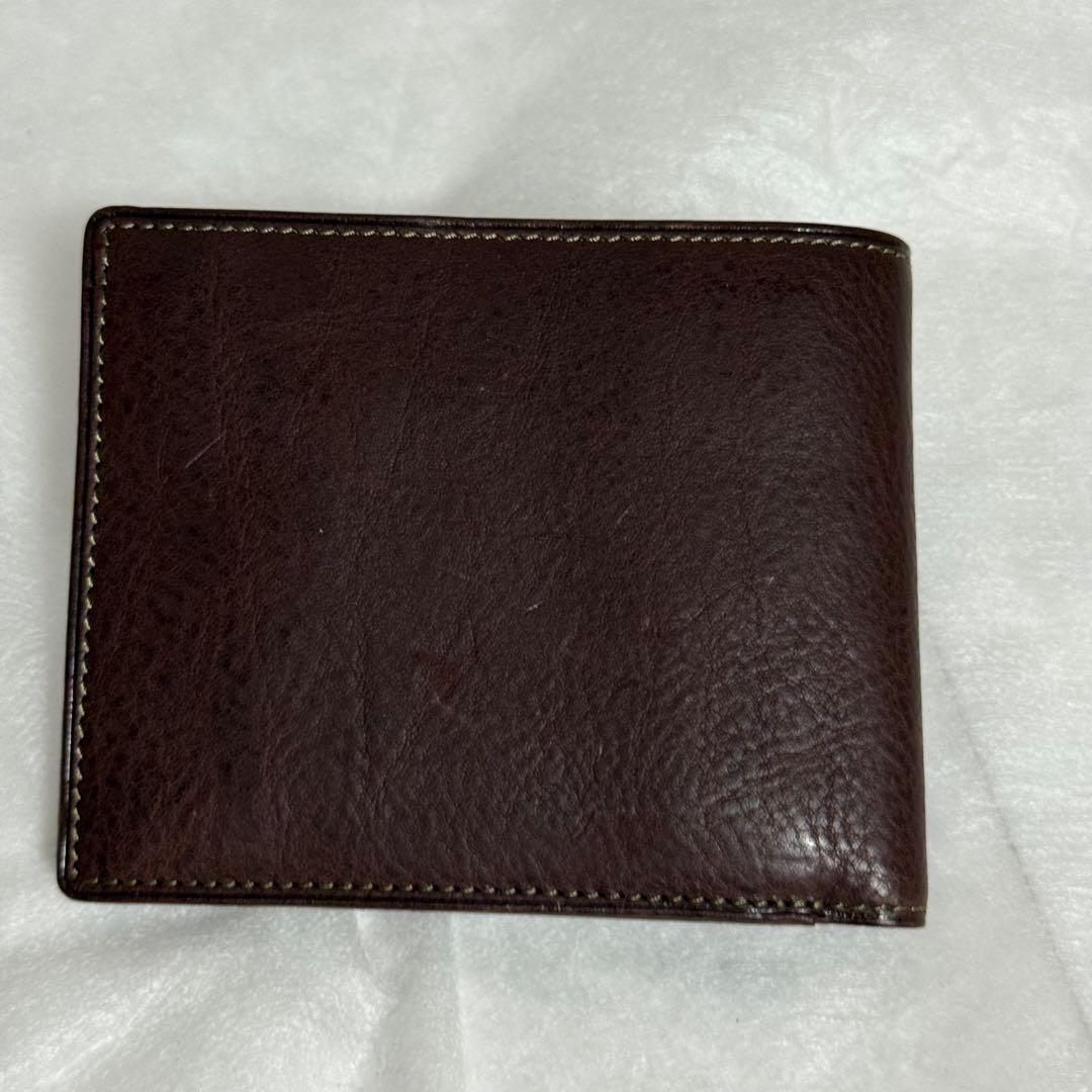 ⭐️極美品⭐️ココマイスター　二つ折り財布　ダークブラウン　メンズ　レザー