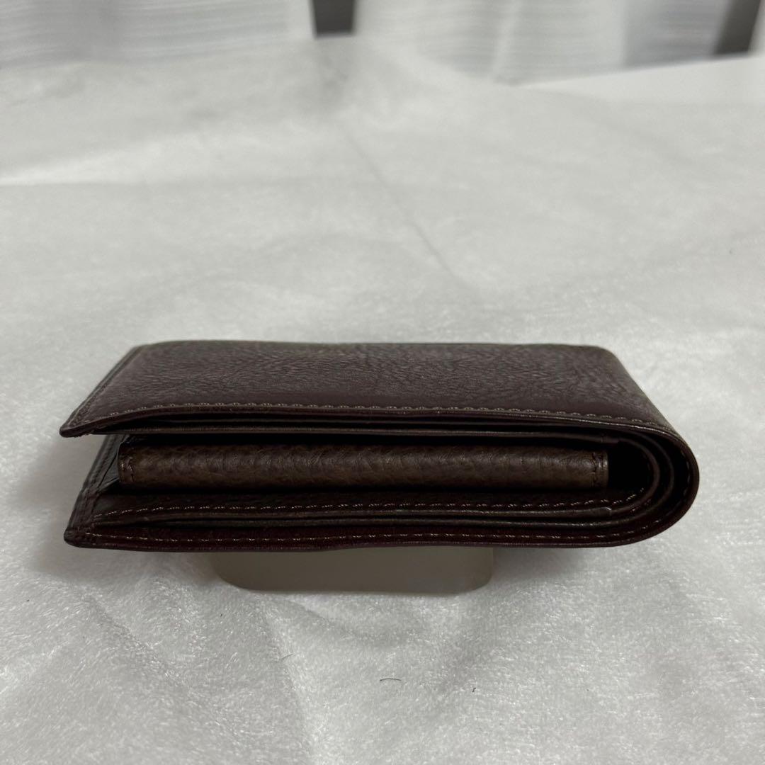 ⭐️極美品⭐️ココマイスター　二つ折り財布　ダークブラウン　メンズ　レザー