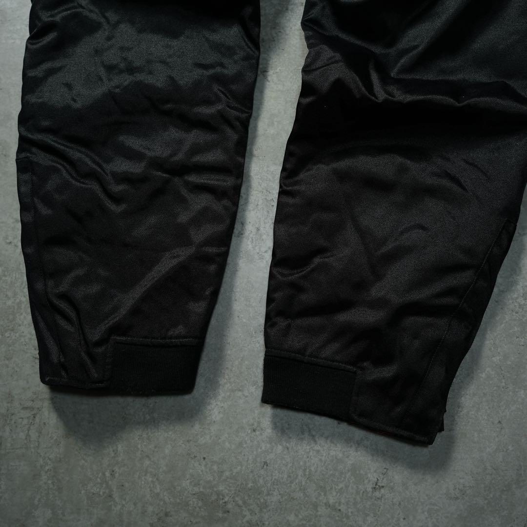 90s ALPHA 中綿 フライトパンツ ブラック 裏地キルティング 暖パン