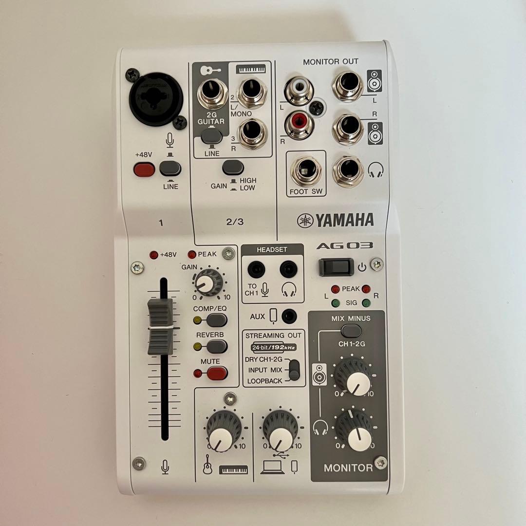 【新品】YAMAHA ミキサー ホワイト AG03 MK2 W